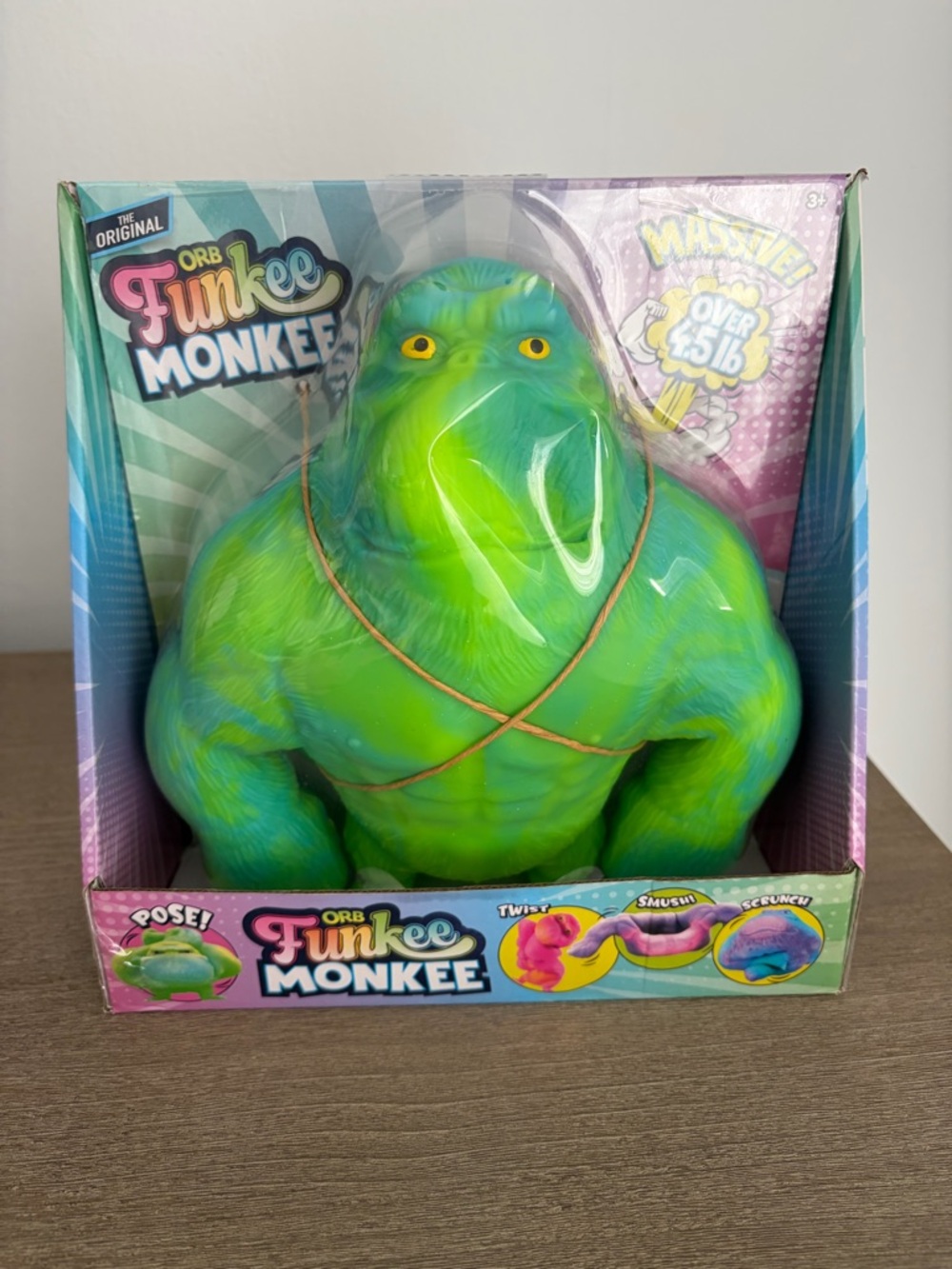 Orb Green Stretch & Squeeze Viral Jumbo Gorilla Squishy